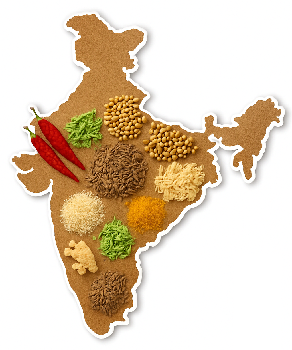 India Map Spices