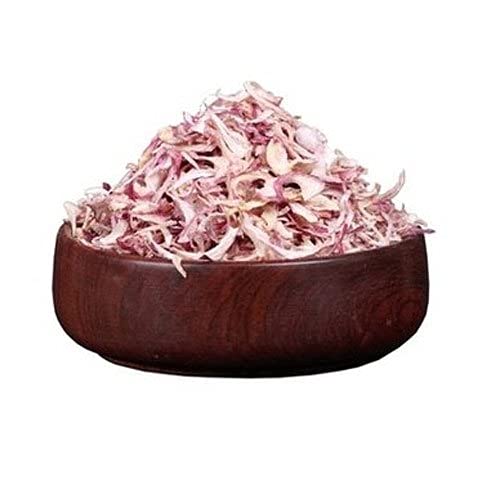Dehydrated onion flakes in bowl
